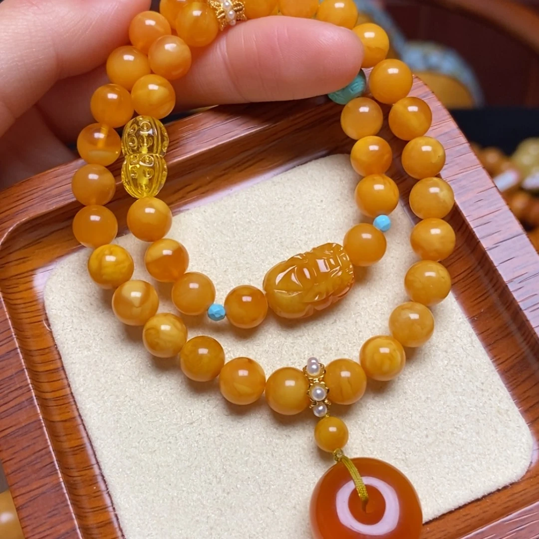 【闪购商品】蜜蜡手链未镶嵌手串