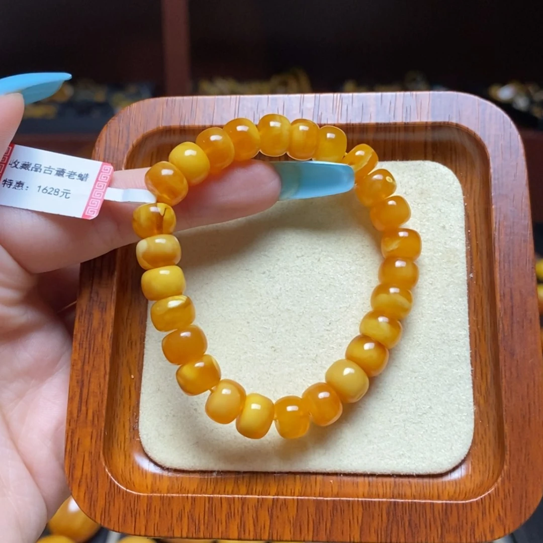 【闪购商品】蜜蜡手链未镶嵌J**e手串