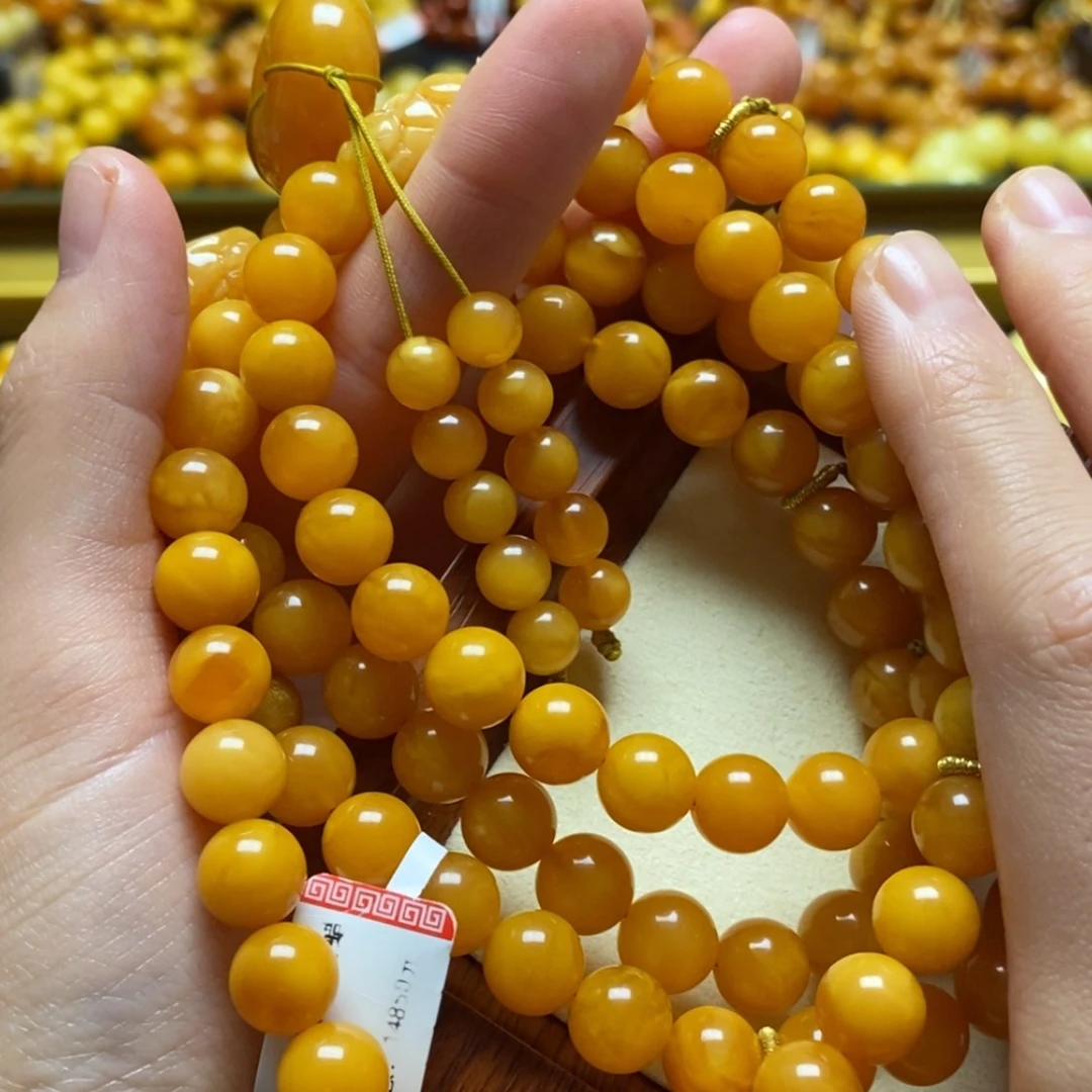 【闪购商品】蜜蜡裸石未镶嵌吴*手串