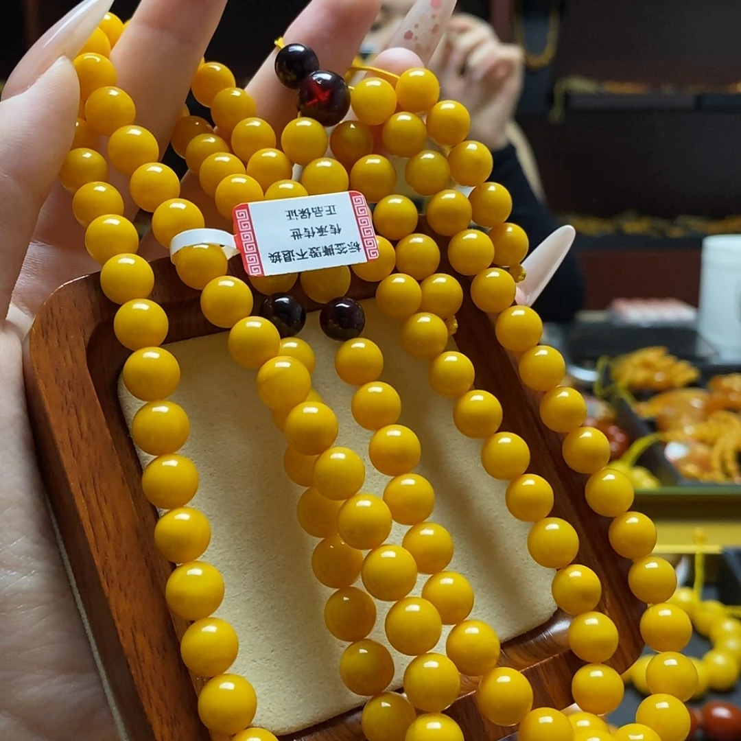 【闪购商品】蜜蜡裸石未镶嵌手串