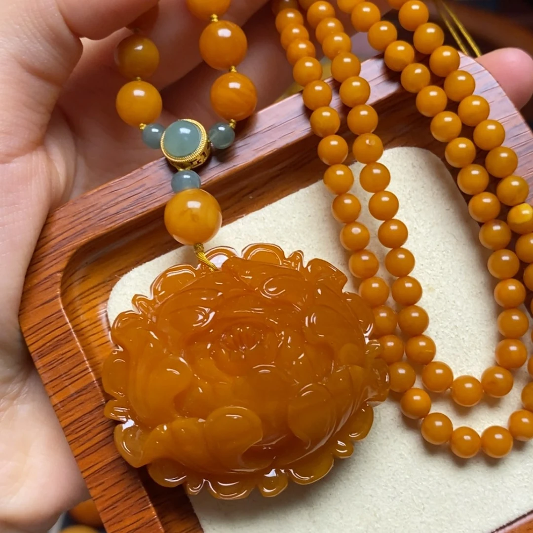 【闪购商品】蜜蜡颈饰未镶嵌项链