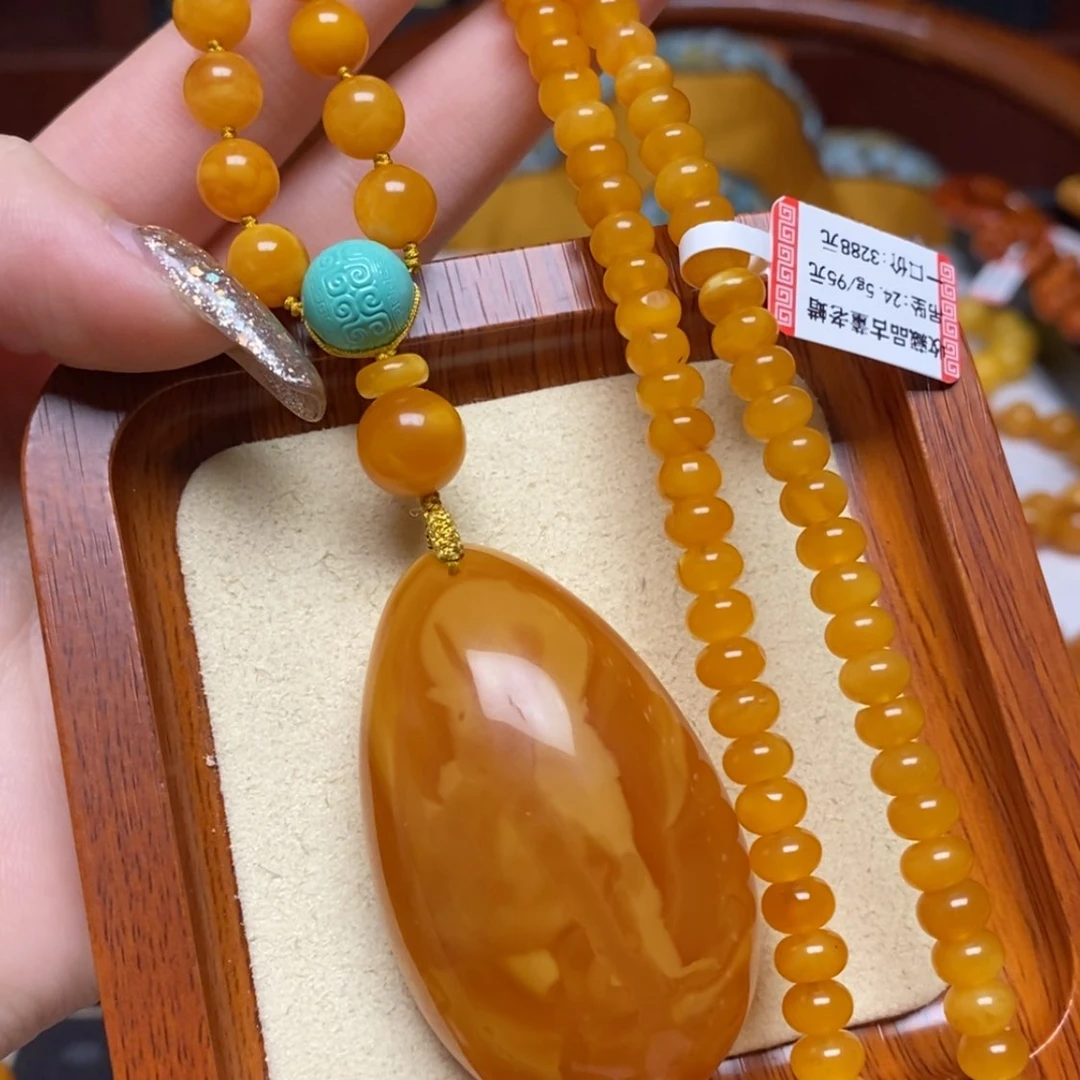 【闪购商品】蜜蜡颈饰未镶嵌项链
