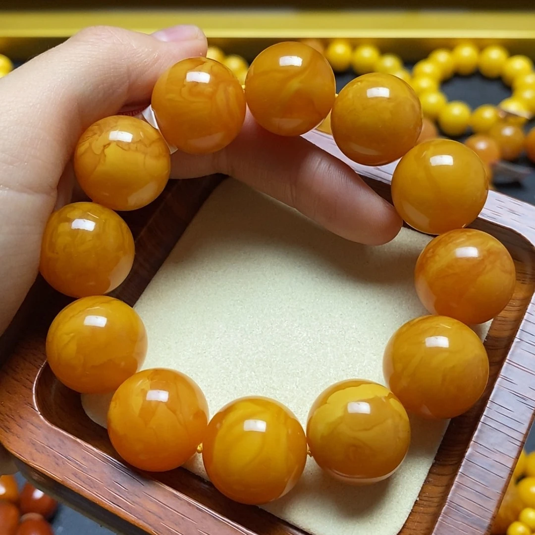 【闪购商品】蜜蜡裸石未镶嵌啊*手串