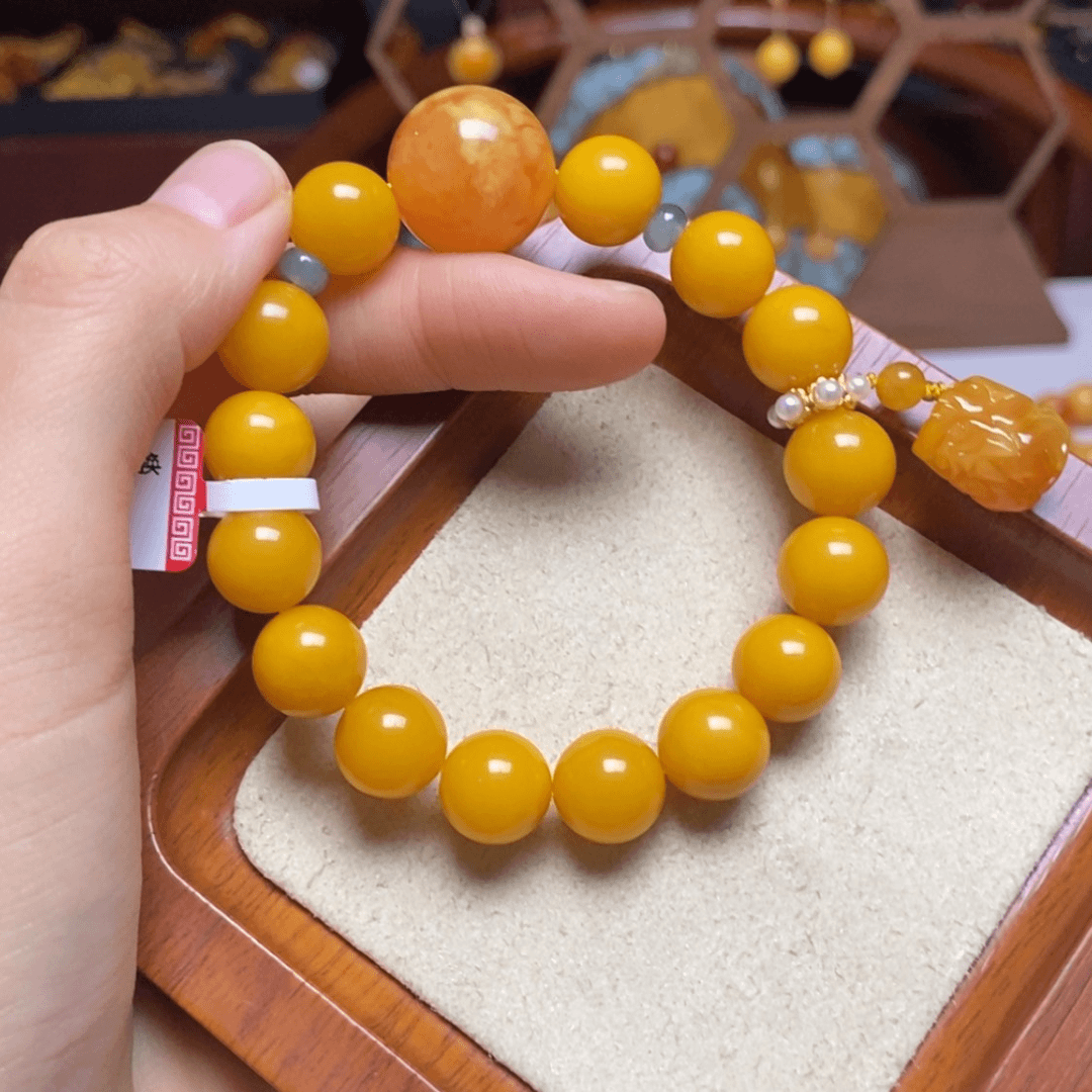 【闪购商品】蜜蜡手链未镶嵌手串