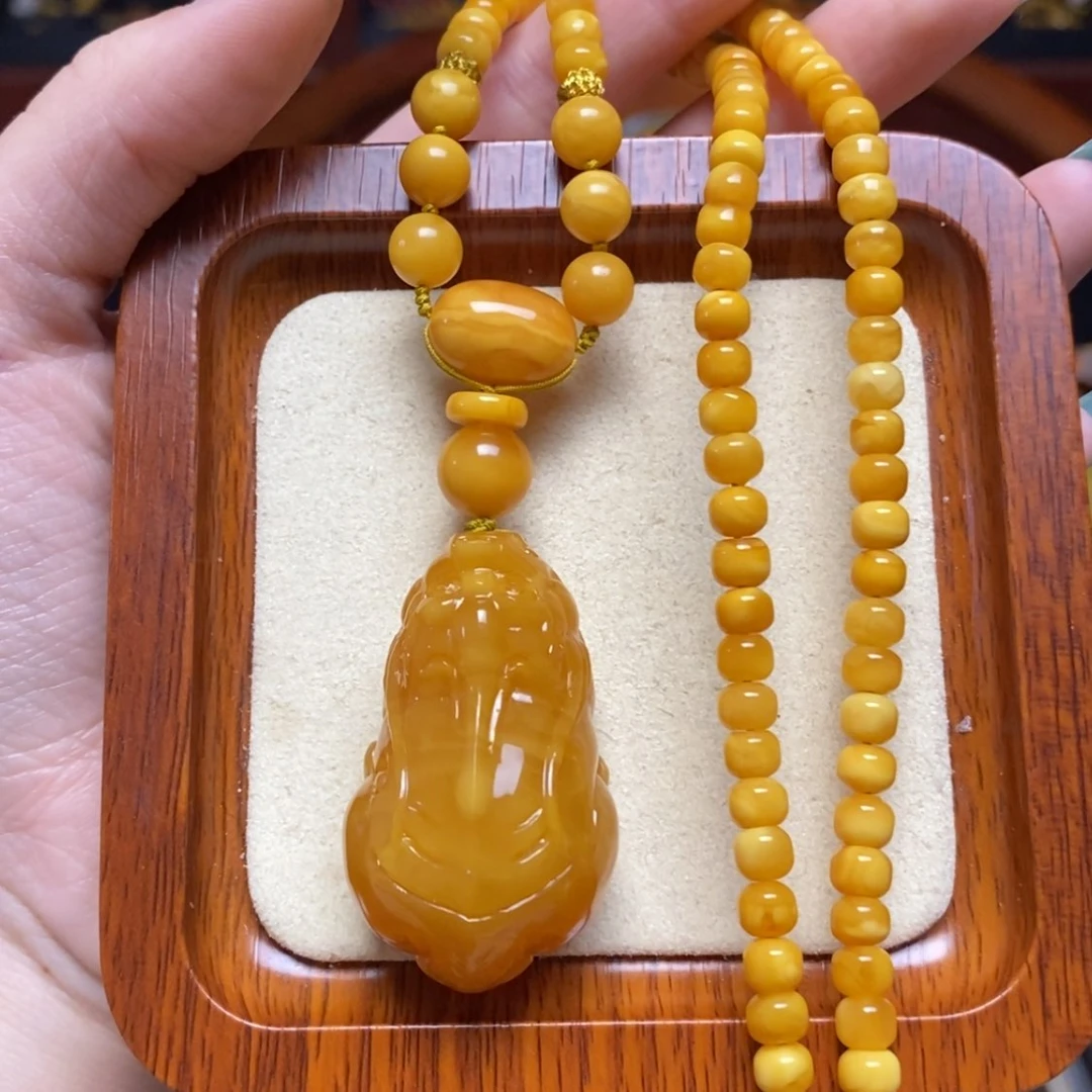 【闪购商品】蜜蜡颈饰未镶嵌项链