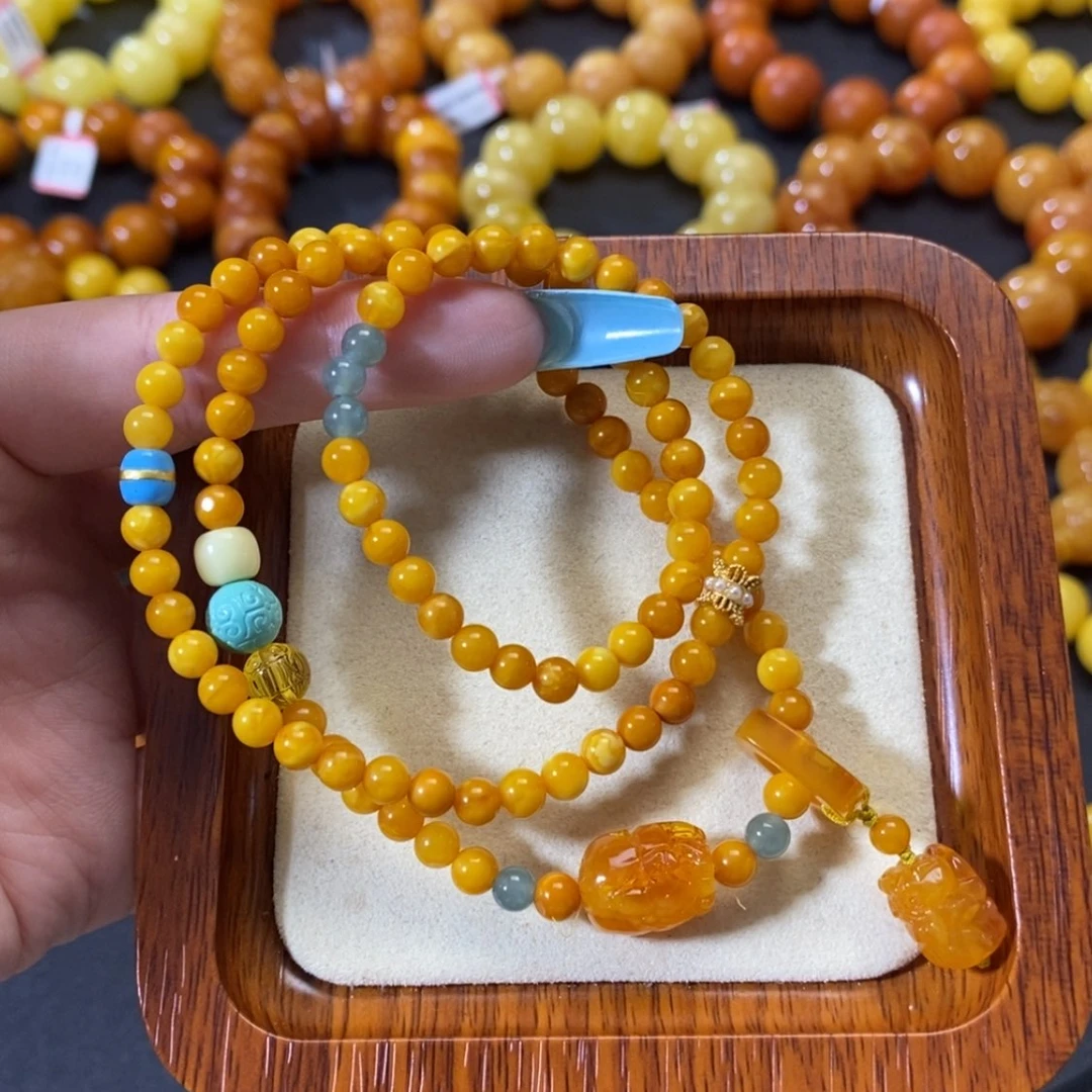 【闪购商品】蜜蜡手链未镶嵌手串