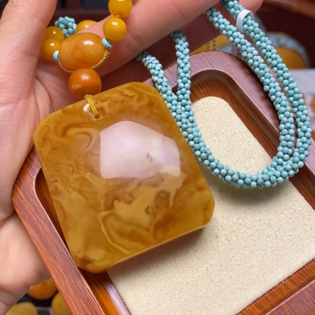【闪购商品】蜜蜡颈饰未镶嵌项链