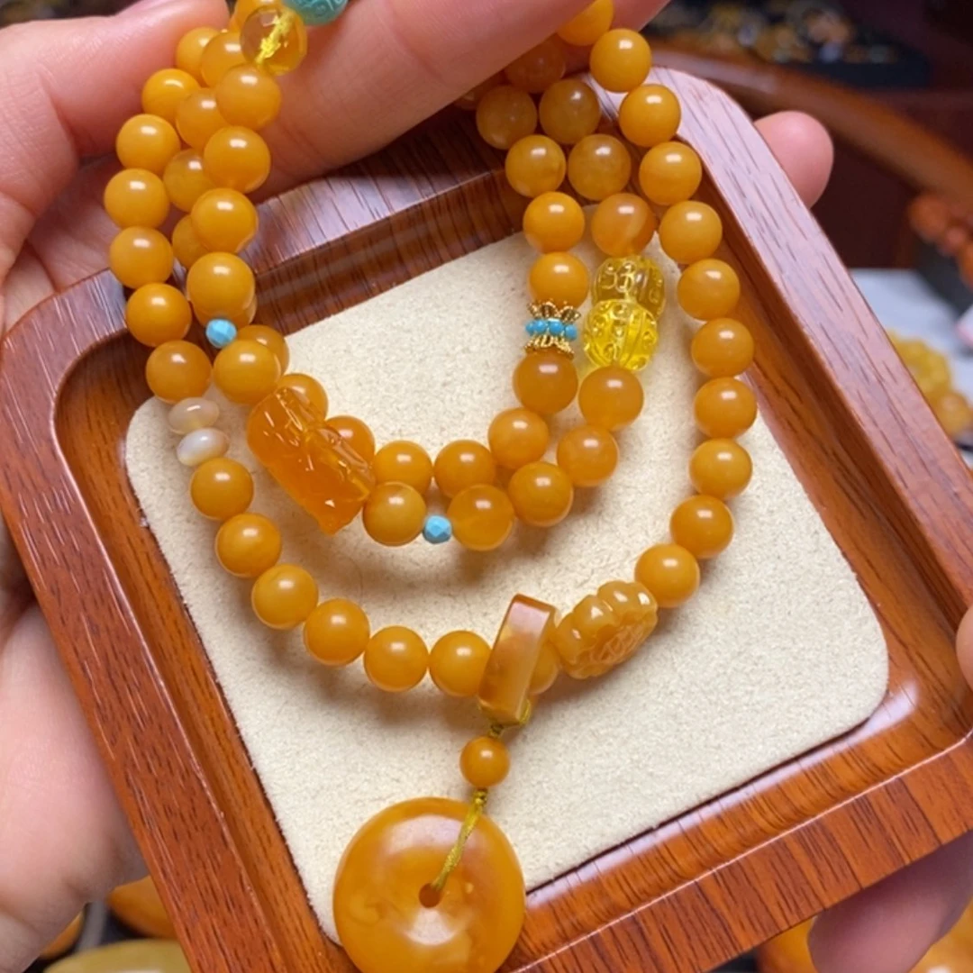 【闪购商品】蜜蜡手链未镶嵌手串