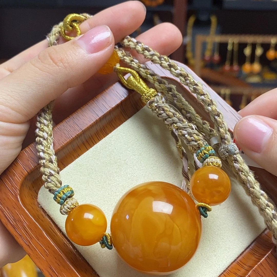 【闪购商品】蜜蜡颈饰未镶嵌M**程