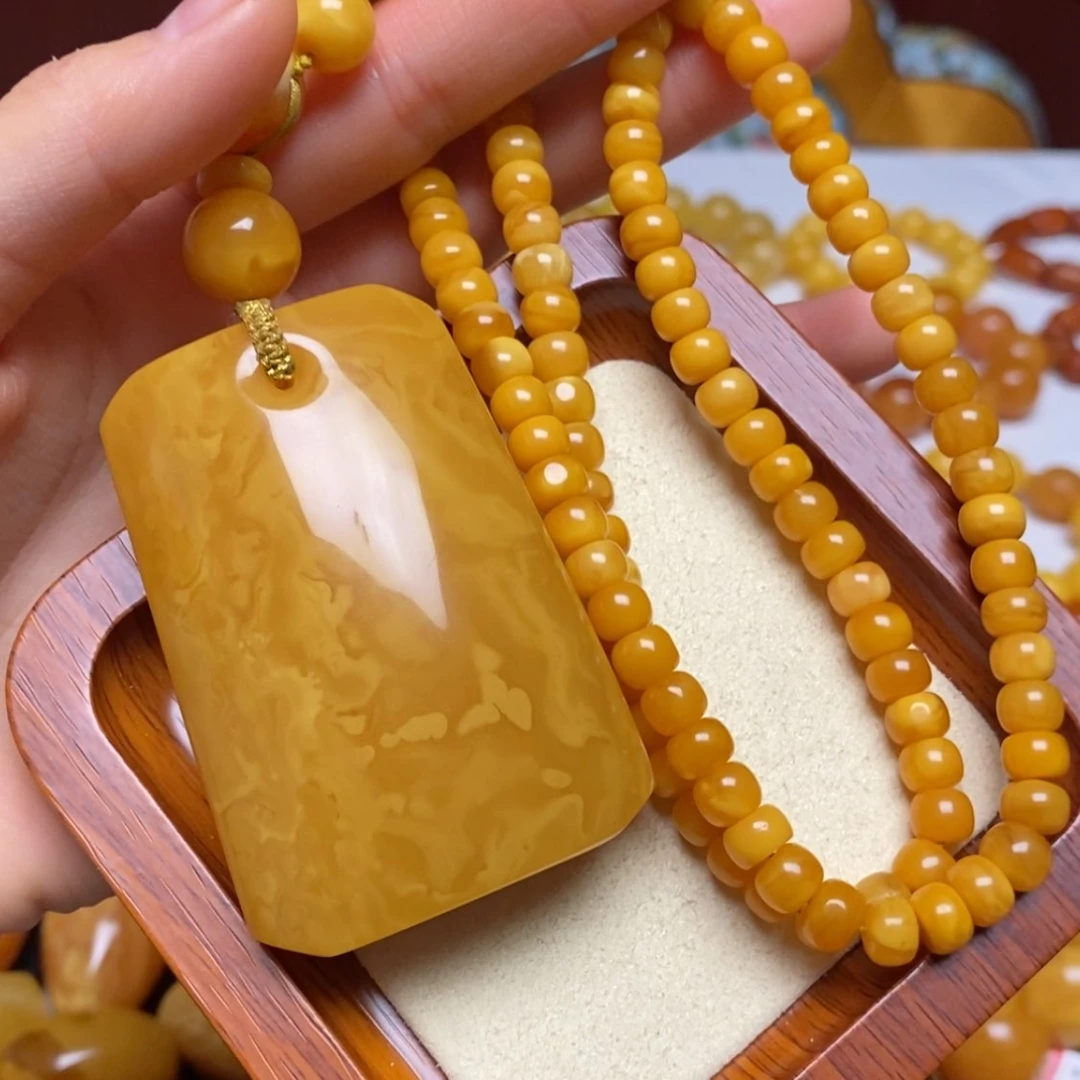 【闪购商品】蜜蜡颈饰未镶嵌项链