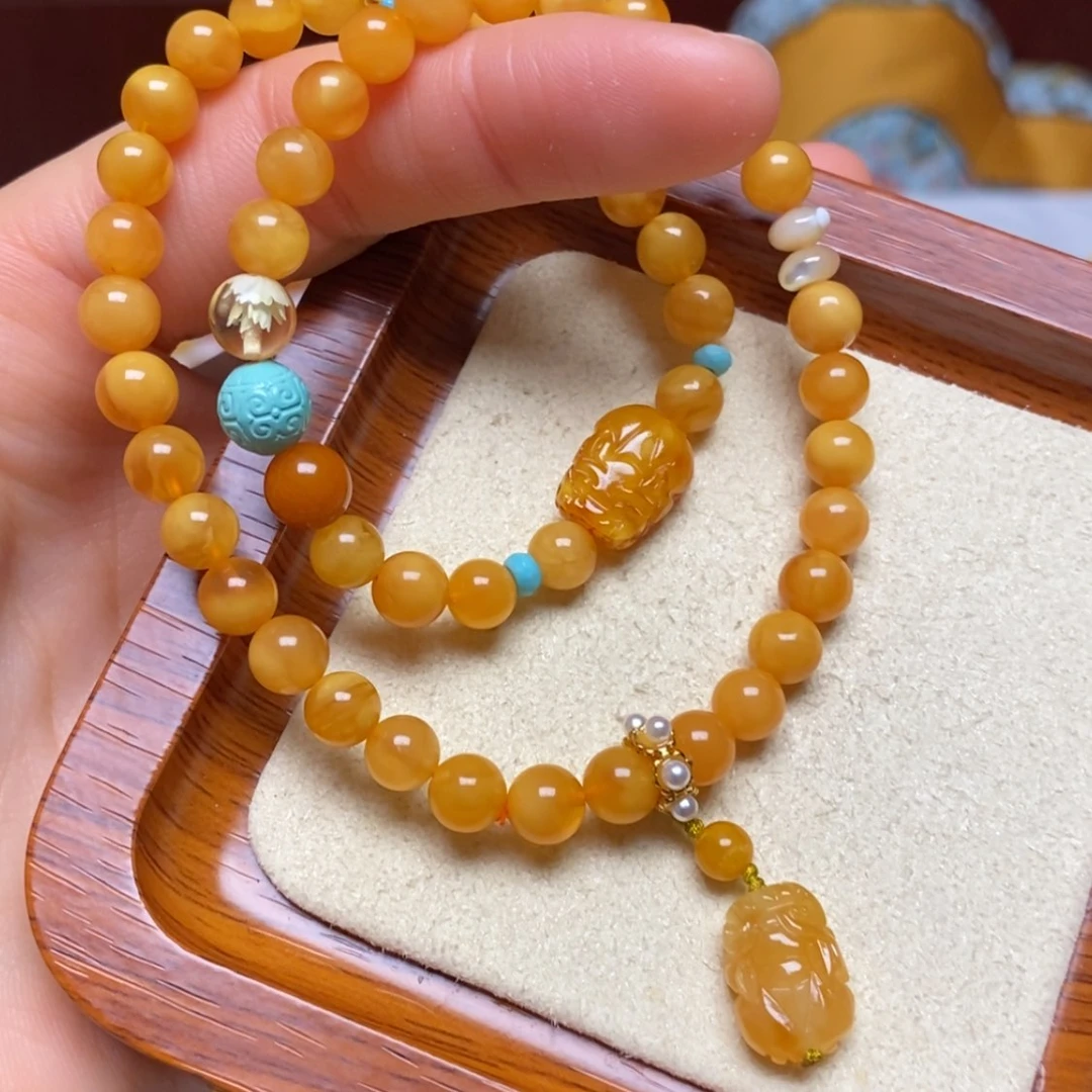 【闪购商品】蜜蜡手链未镶嵌手串