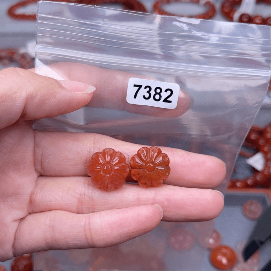 南红玛瑙雕刻件7382未镶嵌