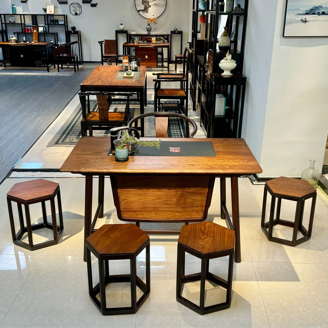 yuyuanju/雨源居138*76*75品观茶台（6件套）