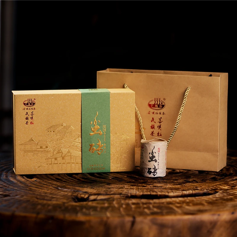 【芒嘎拉古茶-版纳印象-蛮砖】2022蛮砖古树普洱茶生茶160克/盒