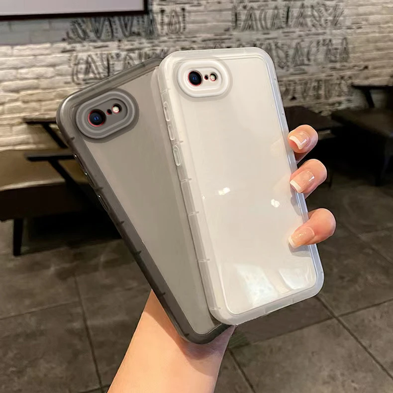 iPhone苹果Se3手机壳se2透明se气囊男女高级感全包防摔硅胶软壳套