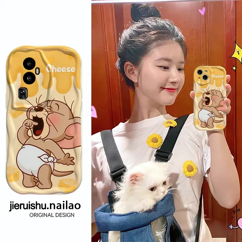 奶油OPPO Reno11手机壳Reno11pro透明男女全包防摔套包防摔软套新