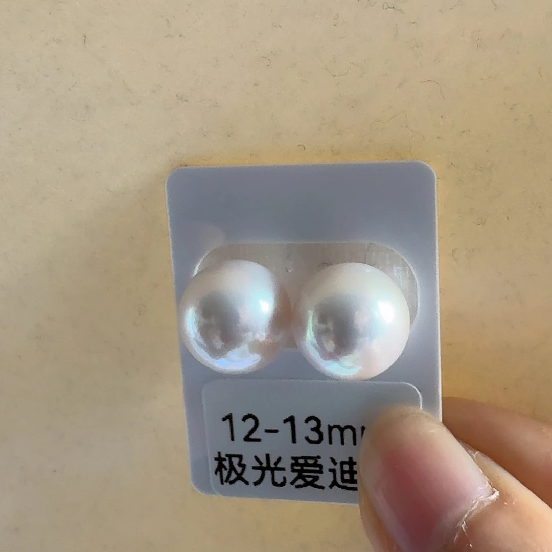淡水珍珠耳饰银S925镶嵌小**～12mm素钉