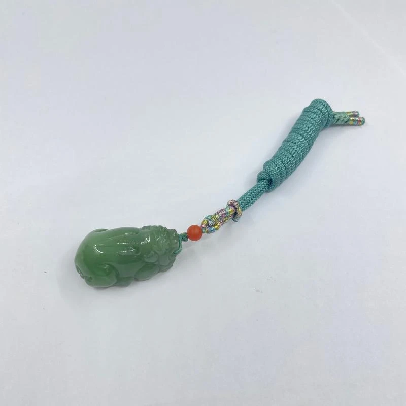 【香掌柜】和田碧玉猫眼貔貅项链（多样性发货）