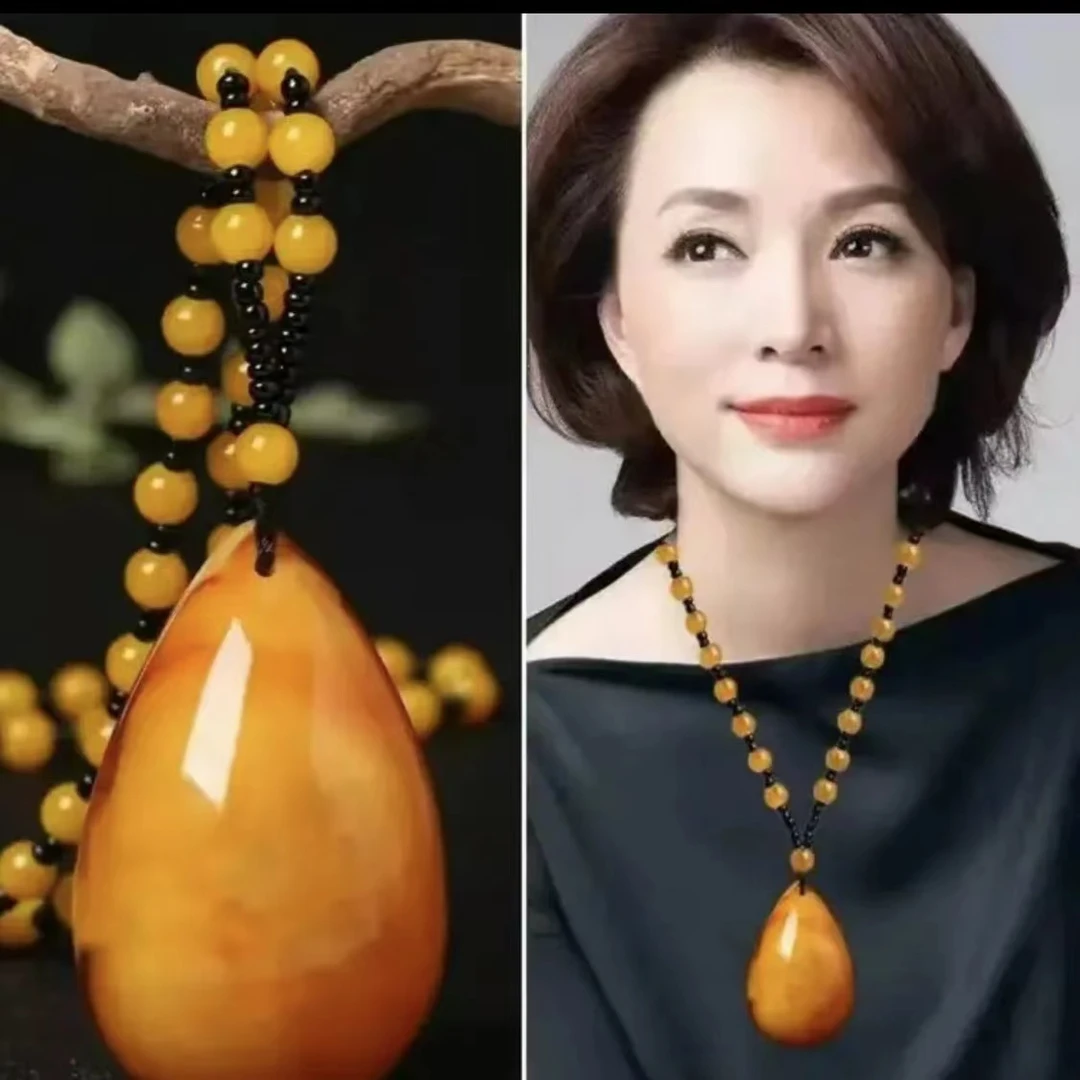 非金属亚克力吊坠 时尚精美复古民族风百搭气质手工吊坠毛衣链