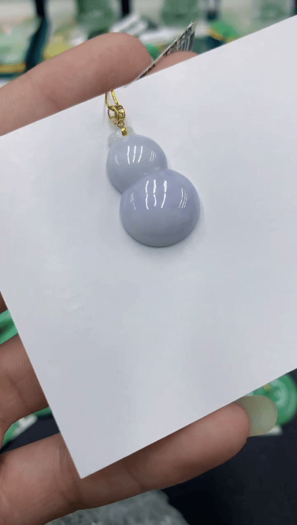 【闪购商品】翡翠颈饰18K金镶嵌116号链接