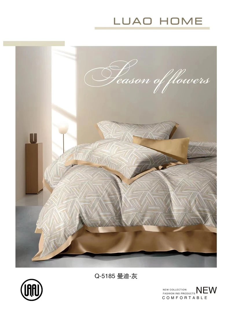 纯棉印花单被套家纺床上用品轻奢亲肤保暖双面加厚磨毛【黄一恒】