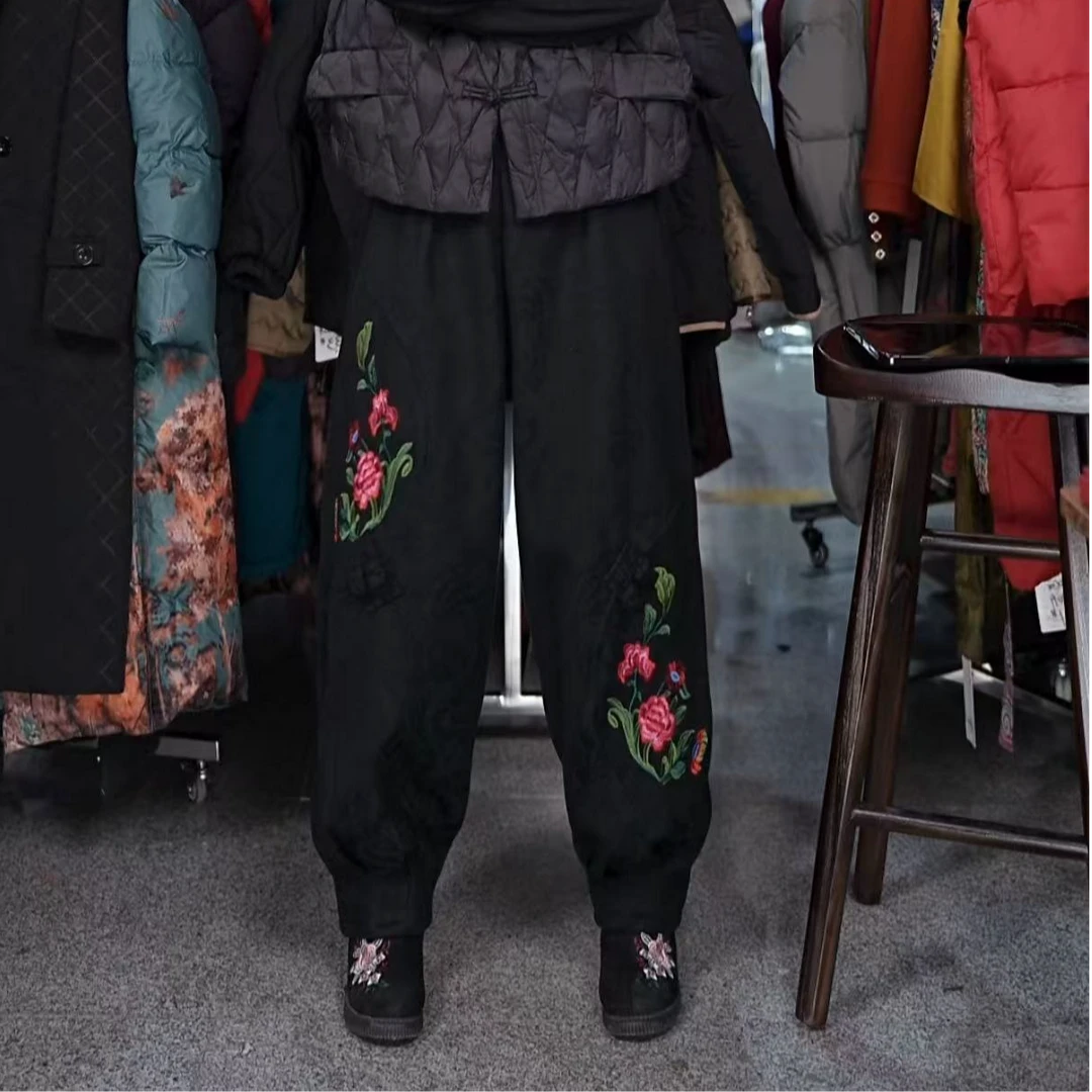 【加绒】百搭时尚潮流休闲气质显瘦轻奢女款休闲裤2267