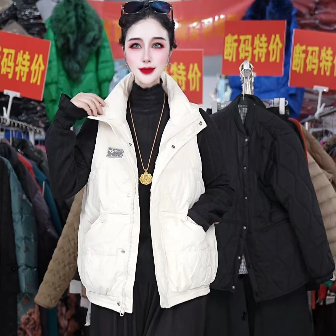 【羽绒】冬季百搭时尚潮流休闲气质显瘦轻奢女款羽绒马甲2269