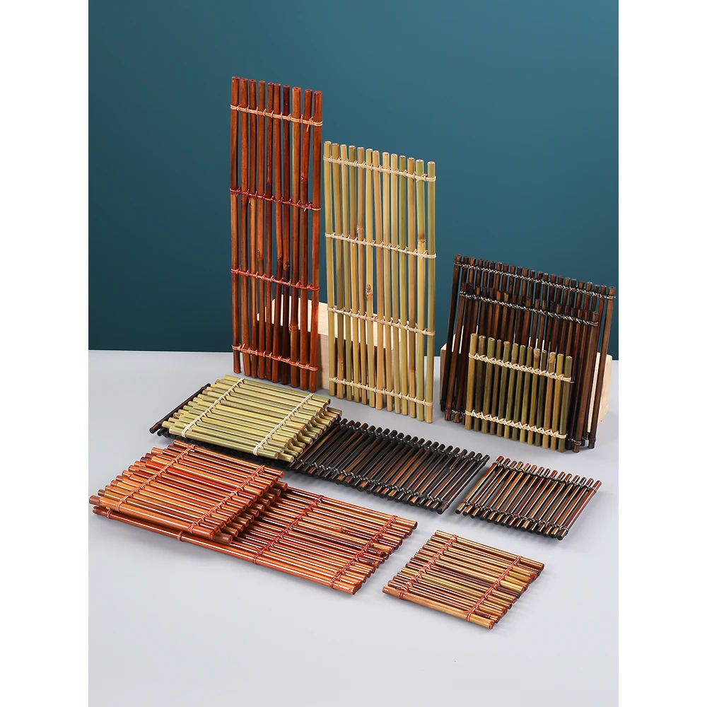 刺身摆盘装饰品竹排小摆件日式菜品盘饰点缀海鲜姿造烤肉寿司道具