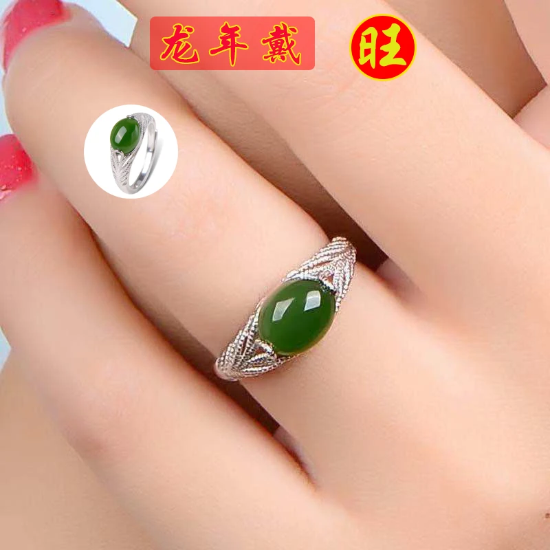 合金戒指 女士精美小巧银戒开口可调节指环镶嵌珠送妈妈时尚饰品