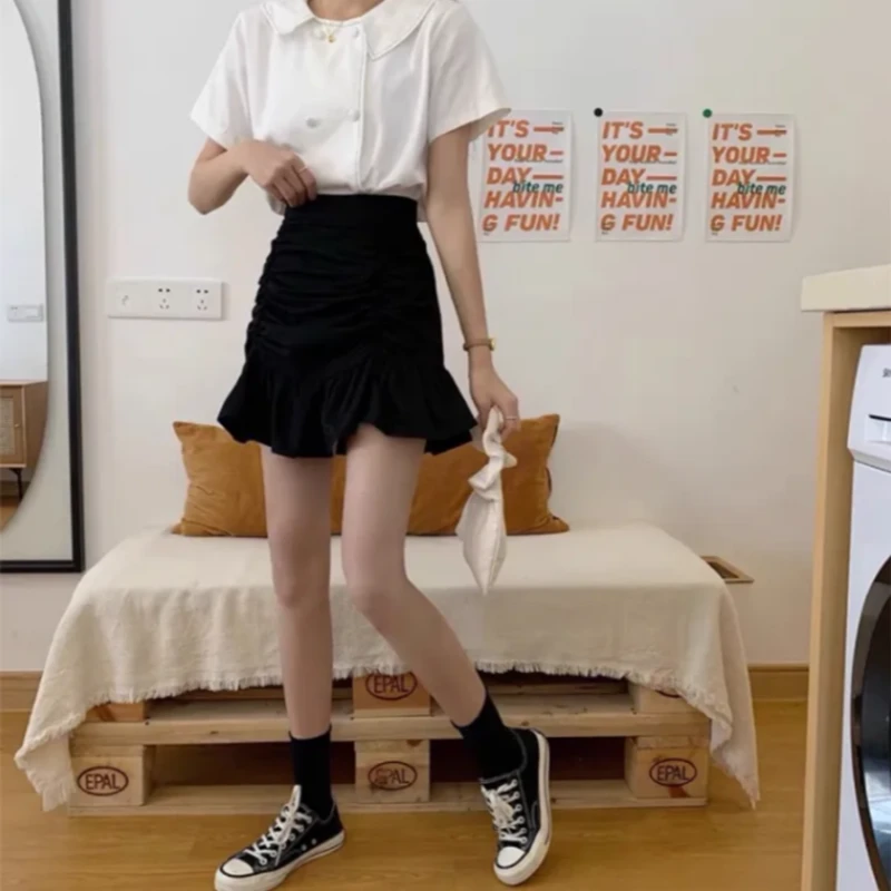 【推荐】阿迪达斯三叶草半身裙百褶荷叶边短裙SMOCKED SKIRT 7929
