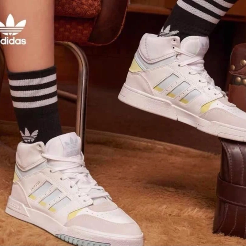 【推荐】阿迪达斯女休闲鞋运动户外高帮减震舒适DROP STEP W 7150