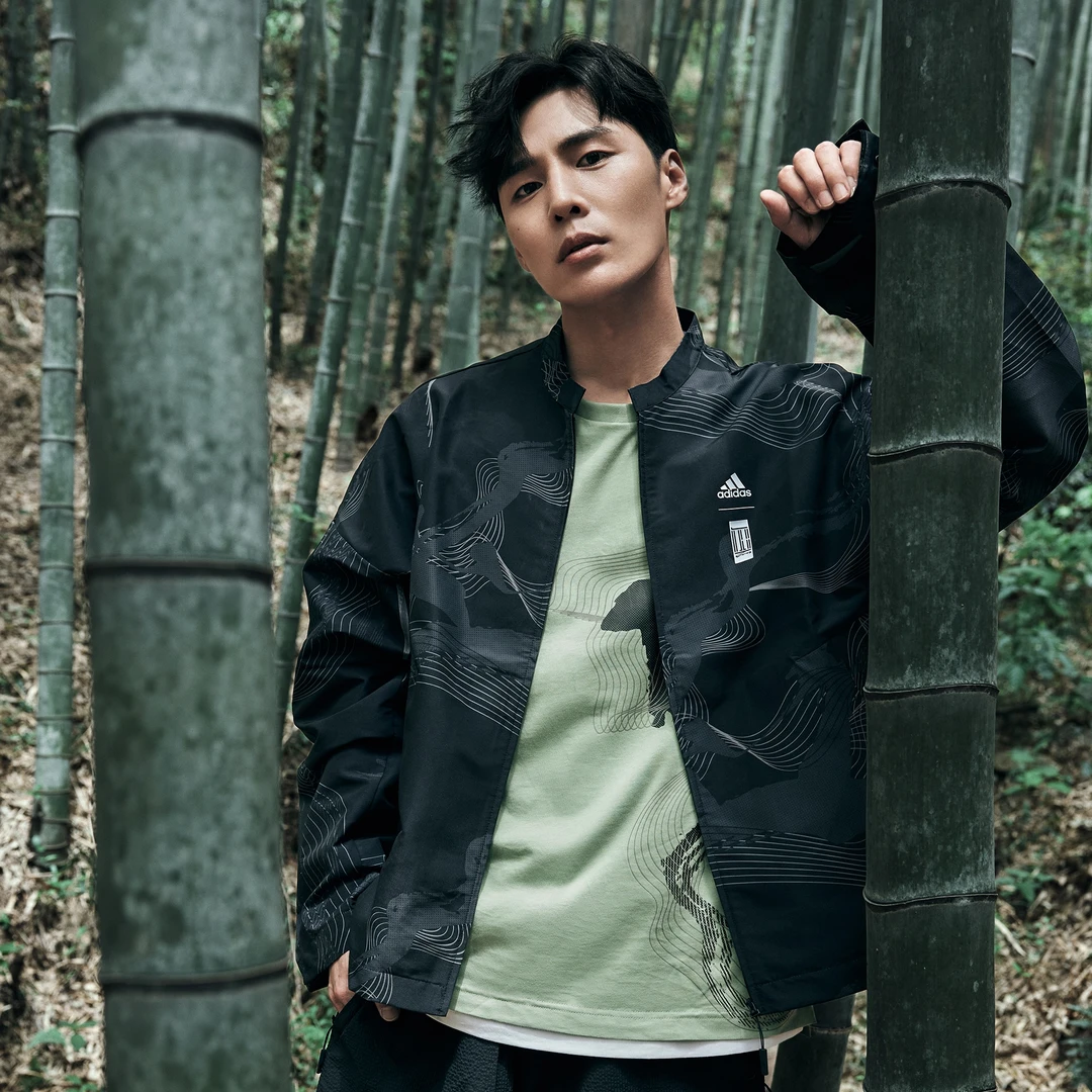 阿迪达斯男服武极系列男子运动舒适夹克外套WJ AOP JACKET HE5144