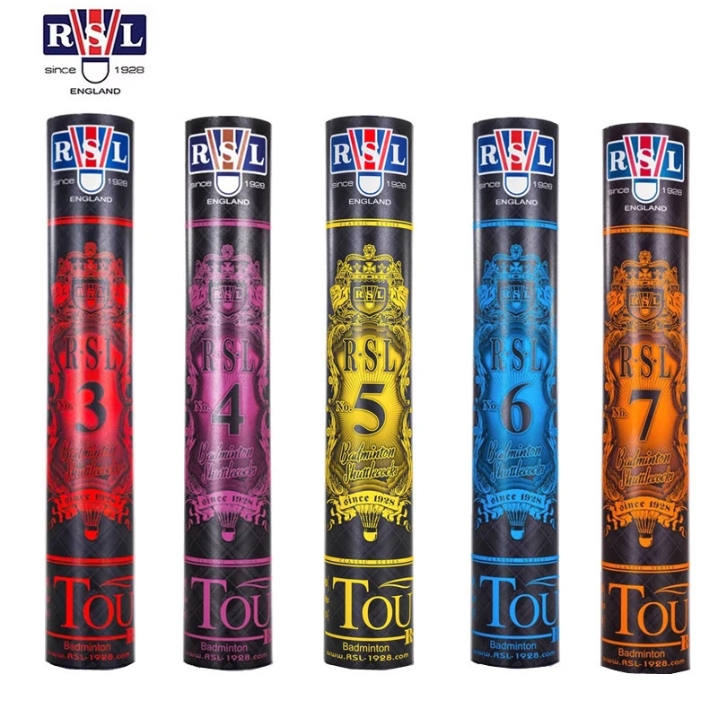 亚狮龙rsl3号4号5号6号7号训练娱乐比赛俱乐部12只装专业羽毛球