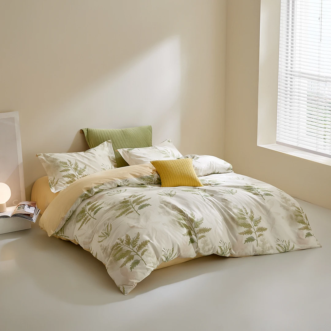 【LOVO乐蜗】南法微风 全棉斜纹床品四件套