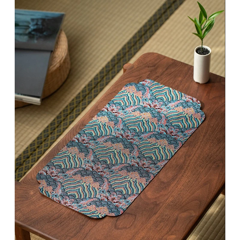 【闪购链接】新中式茶席茶桌禅意桌布高端防水吸水干泡大茶巾D954