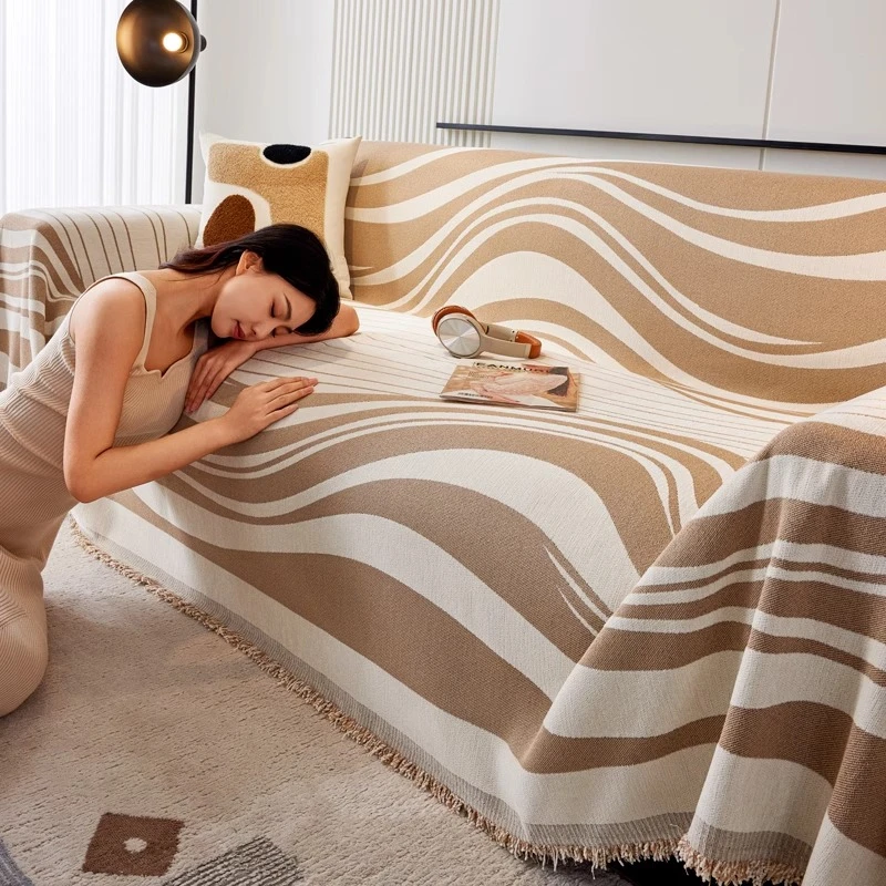 曲意逢迎新款网红沙发垫四季通用高级感万能全包盖沙发套罩盖布巾