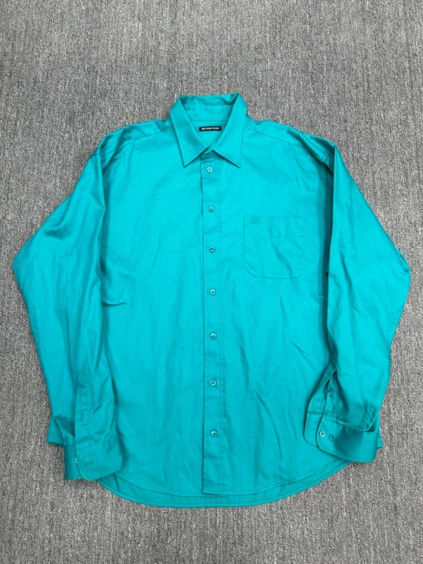 全新未使用 Balenciaga/巴黎世家 巴黎世家 假两件衬衫 全新39码