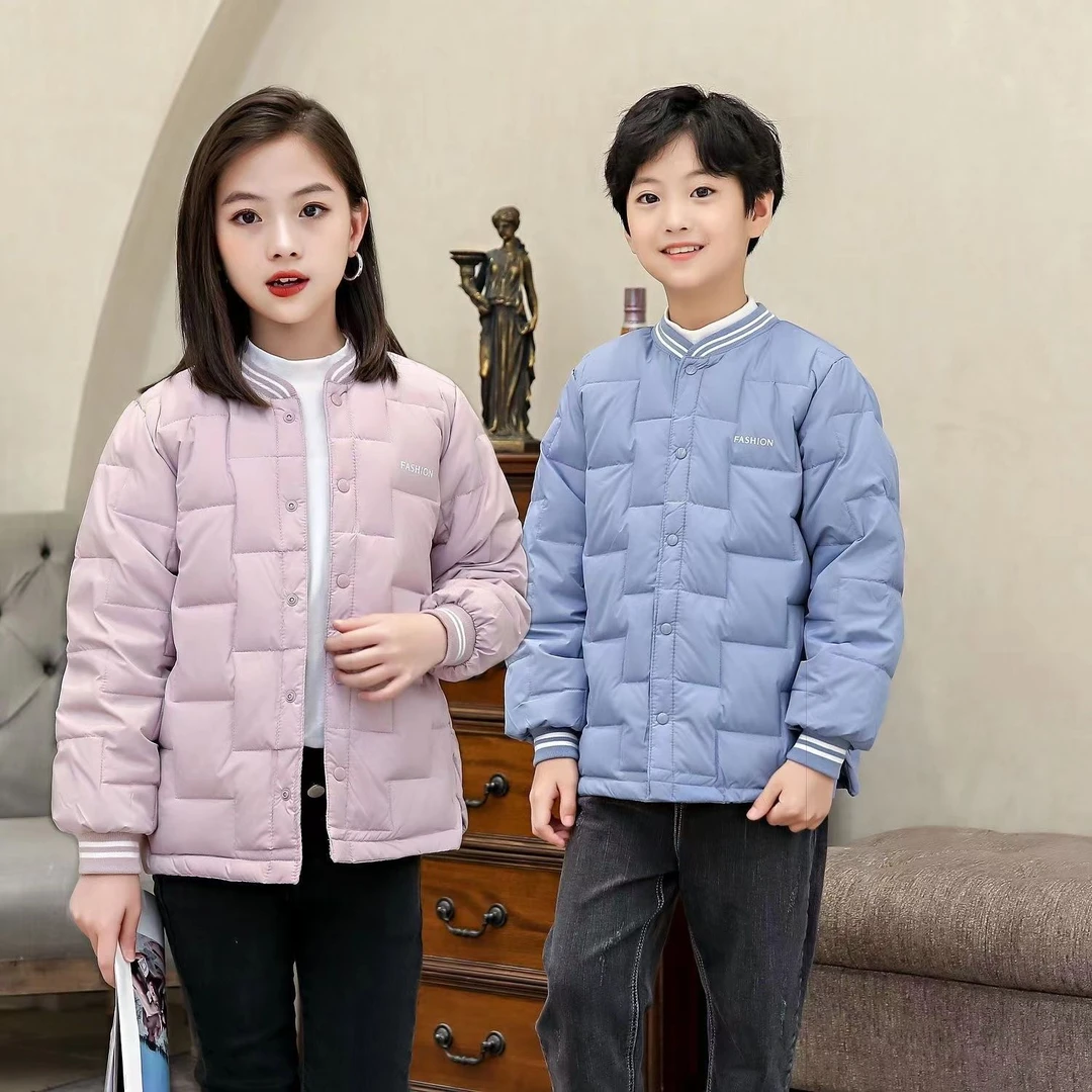 波司豋儿童羽绒服内胆中大童2023新款秋冬轻薄款男女童外套学生校