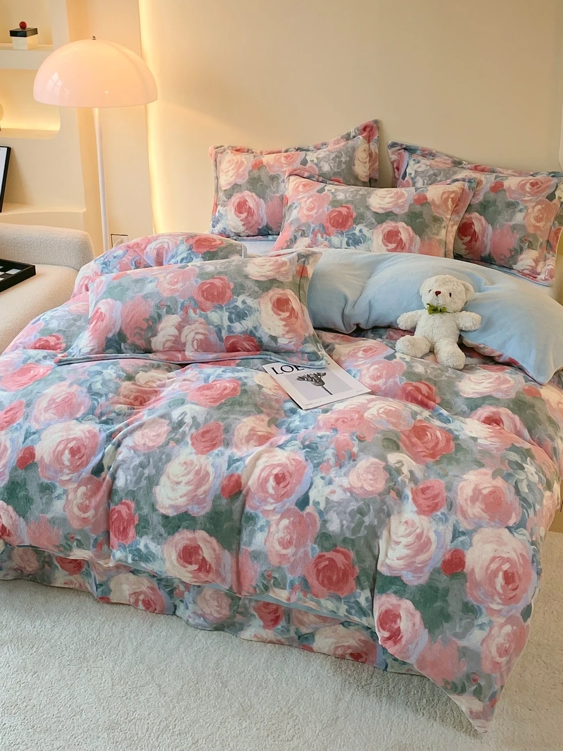 2024新款秋冬加厚保暖舒适绒被宝宝绒双面绒牛奶绒秋冬被BD