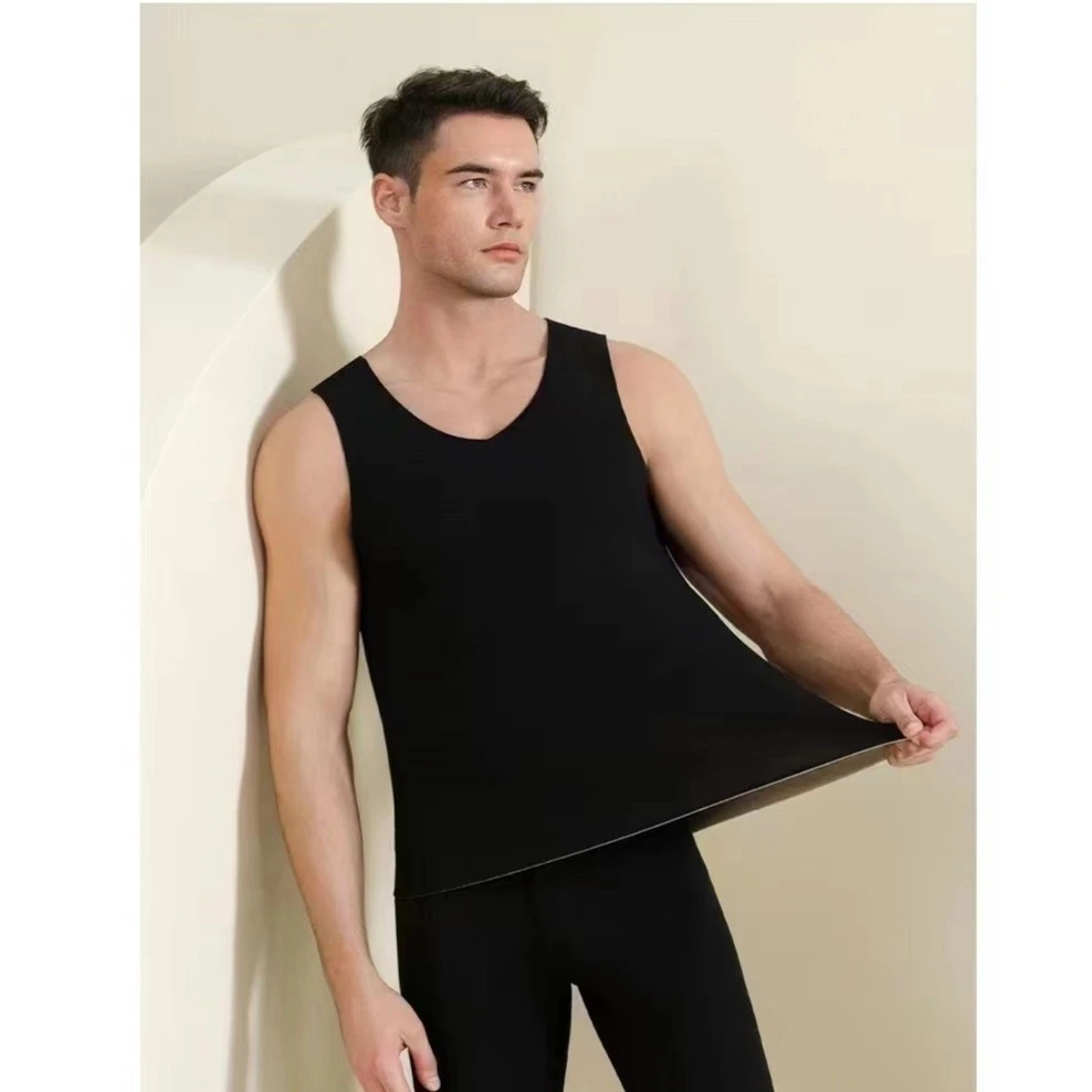 【衣布到味华华】男士山羊绒+蚕丝轻肤背心6200