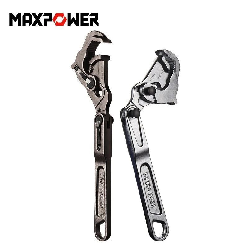 MAXPOWER多功能扳手大开口活动扳手工具卫浴管钳两用快速活口扳手