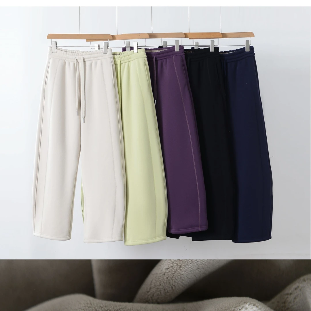 【温泉雪地裤】纯棉超厚加绒香蕉裤镰刀裤阔腿裤休闲裤冬款保暖裤