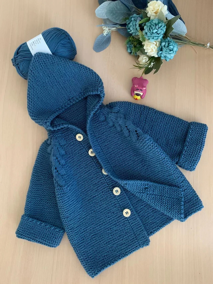 小鱼！小豆豆开衫材料包（非成品）！一团二两线团！！