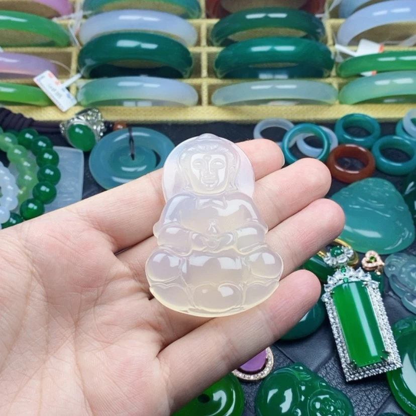 【闪购商品】玛瑙/玉髓吊坠(赠链)未镶嵌似**华