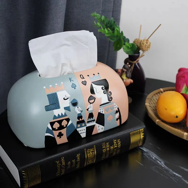 纸巾盒创意轻奢简约桌面抽纸盒可爱家居装饰品纸抽盒家用餐巾收纳