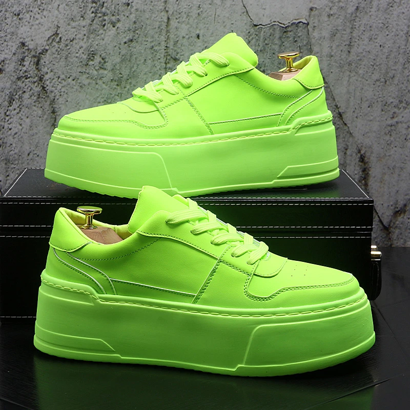 鞋子男款2023秋季板鞋增高厚底松糕男鞋国潮百搭小白鞋运动休闲鞋