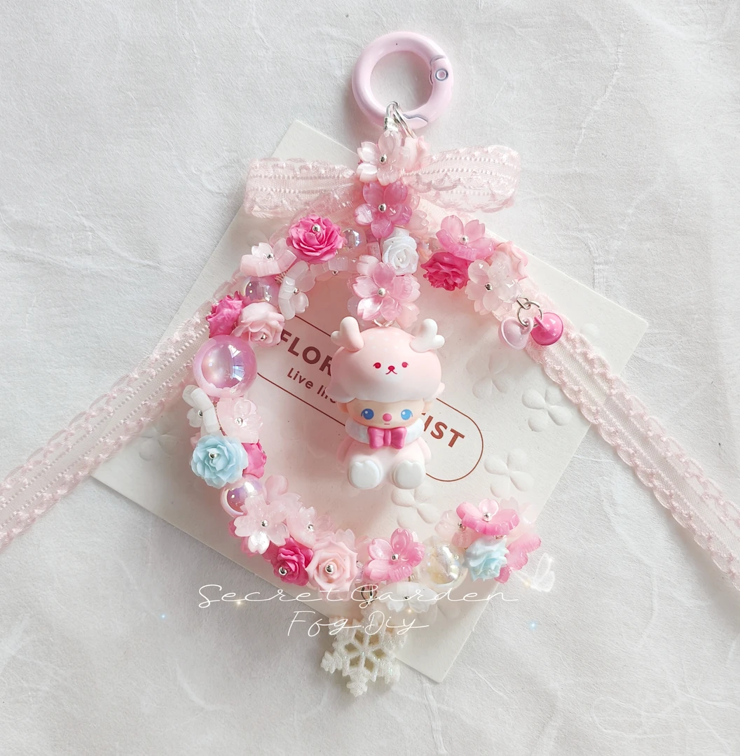 【肥肥狗DIY挂链】【圣诞款合集】肥肥狗DIY萌粒手作手机链钥匙扣