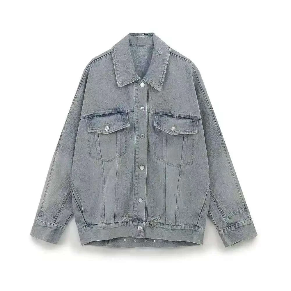 主播推荐251~300外套网红复古宽松外套款休闲女时尚牛仔百搭外套