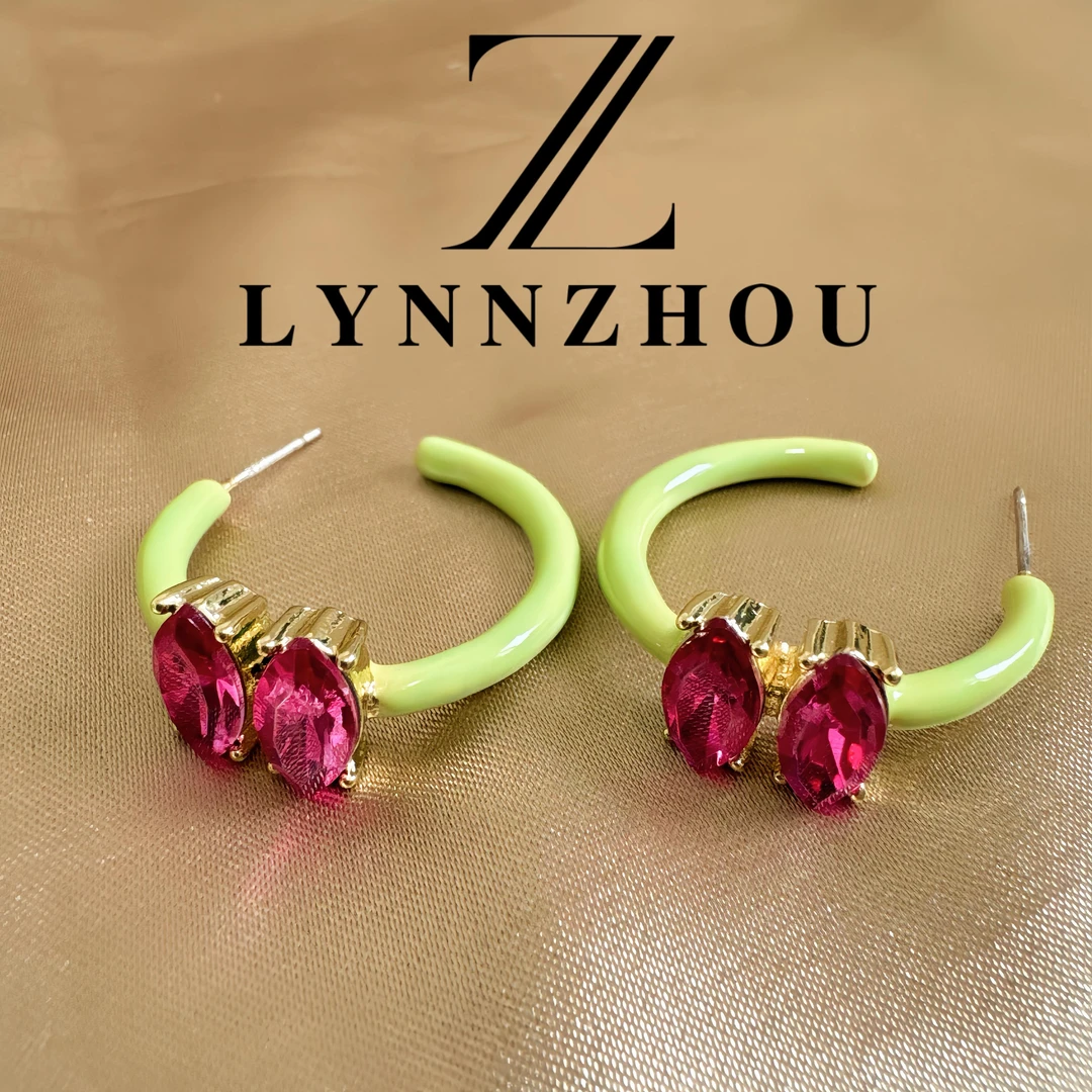 铜合金锆石耳饰 气质小众法式复古轻奢时尚个性设计感欧美耳饰15