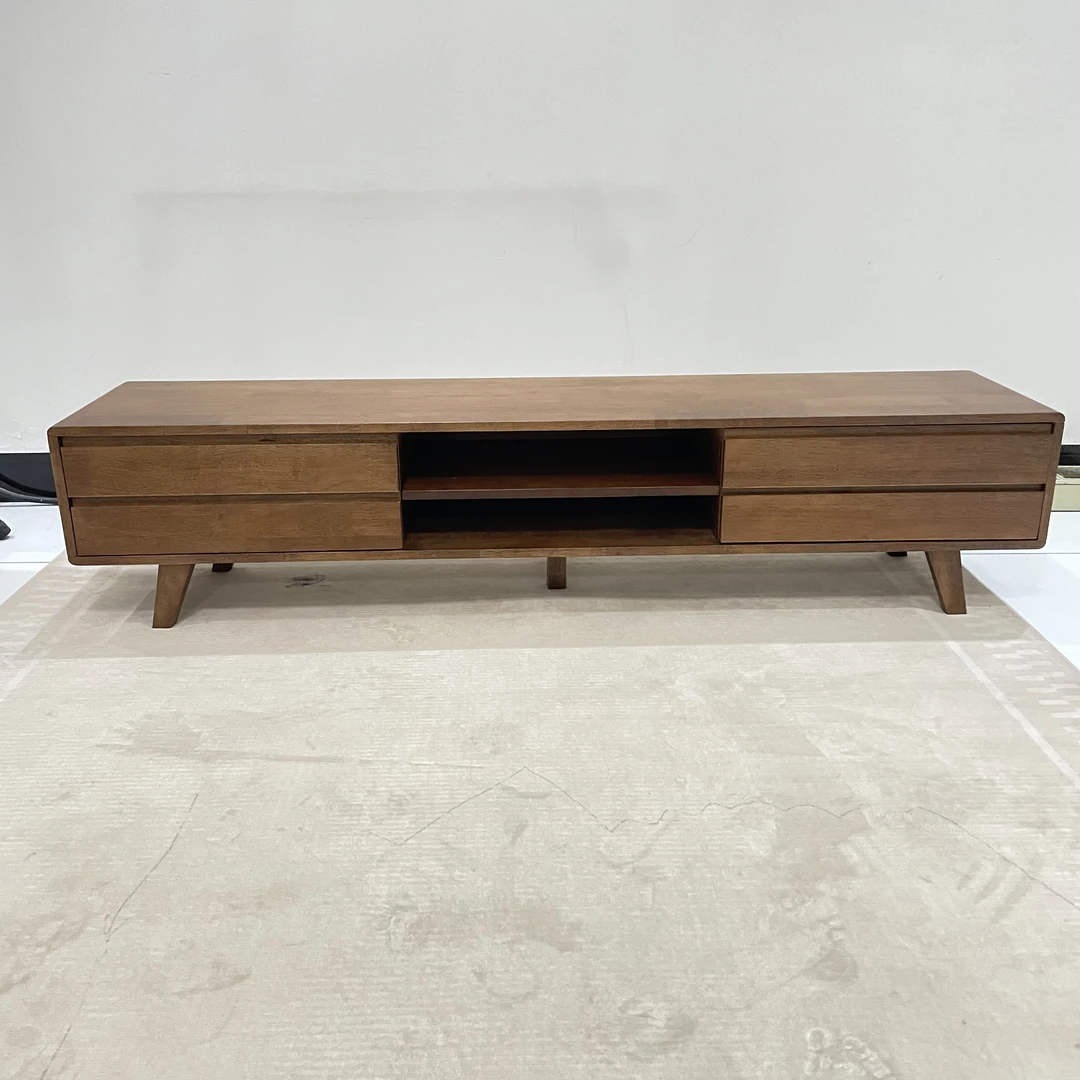 线下款1.8米北欧简约全实木电视柜小户型家用客厅创意